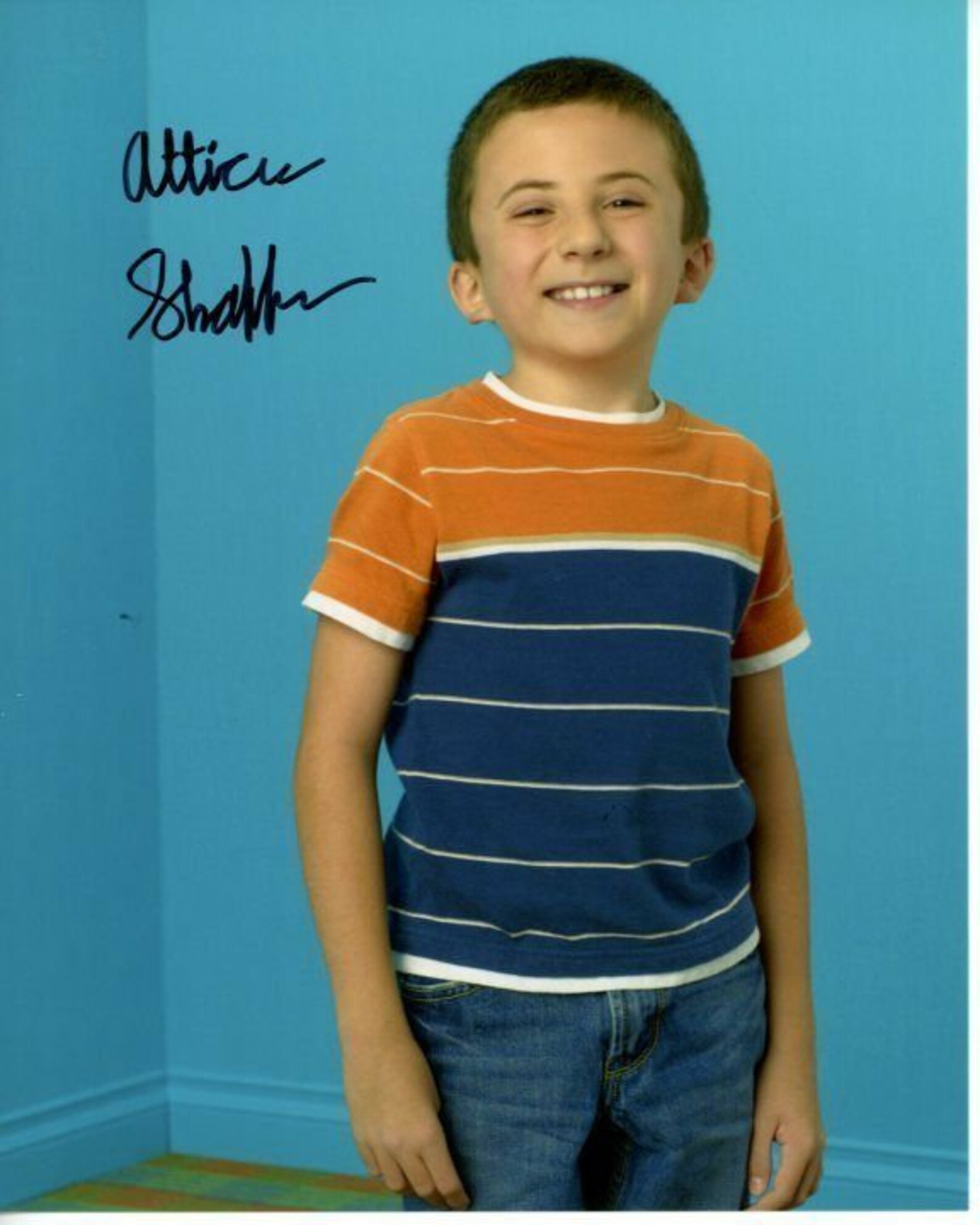 Atticus Shaffer Signed Autographed 8x10 the Middle Brick Beck Photo Etsy