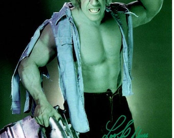 Lou Ferrigno Signed 8x10 the Incredible Hulk Photograph JSA - Etsy