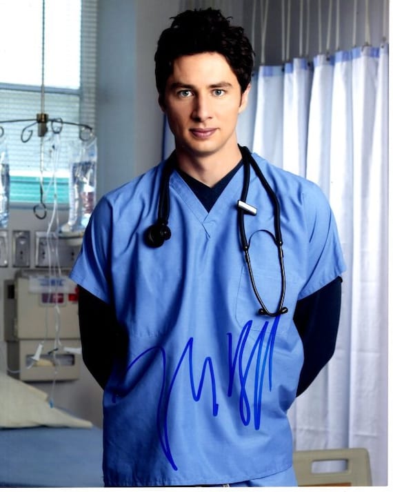 Zach Braff Signed Autographed 8x10 Scrubs Dr. John J.d.d Etsy