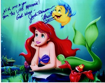 ジョディ・ベンソンのサイン入り8x10 ディズニー リトル・マーメイド
