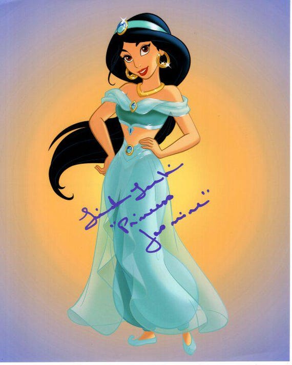 Linda Larkin Signed Autographed 8x10 Disney Aladdin Princess