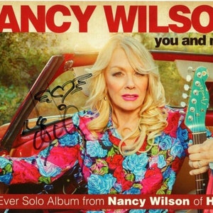 Nancy wilson ( heart ) signed autographed mini promo poster + cd