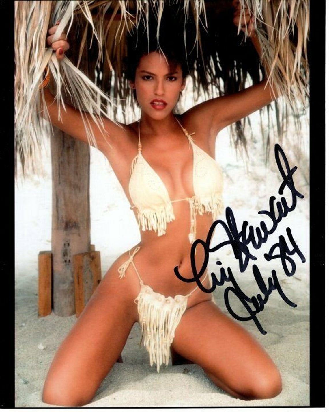 Liz Stewart Signed Autographed Photo Playboy Playmate July 1984 - Etsy