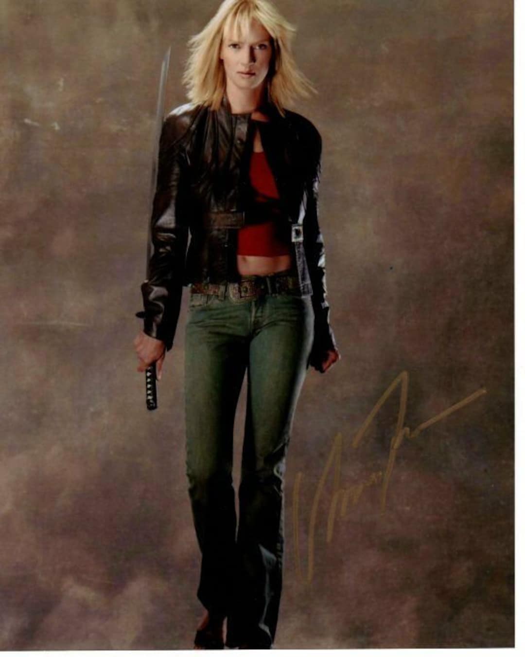 ユマ・サーマンのサイン入りキル・ビル/花嫁の写真 - Etsy 日本