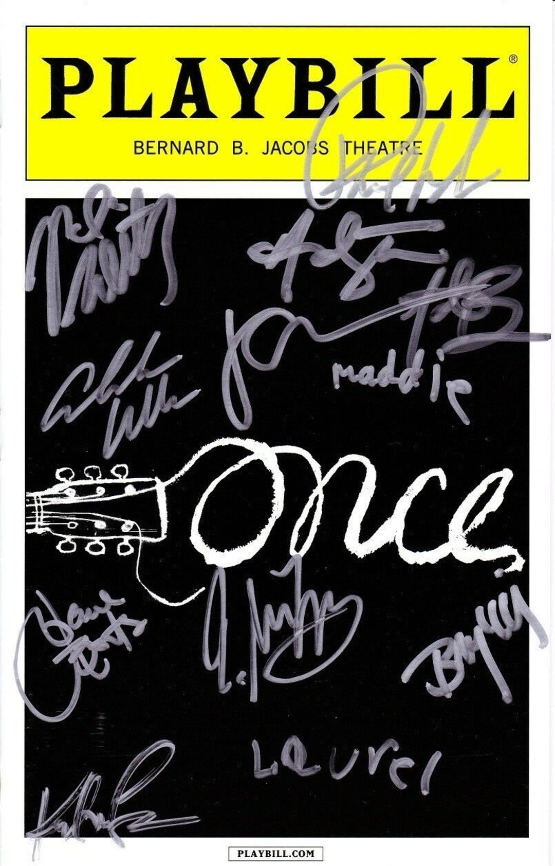 Once Playbill Once Signed Autographed Cast Playbill - Etsy