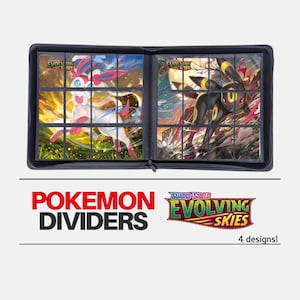 12 pocket Evolving Skies | Pokémon Set Dividers for Binder