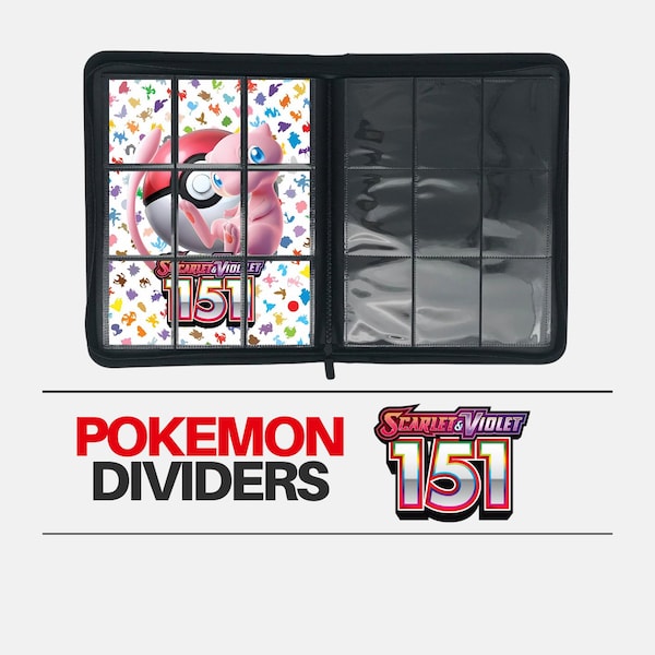 Pokémon 151 | Divisores de Pokémon para carpeta