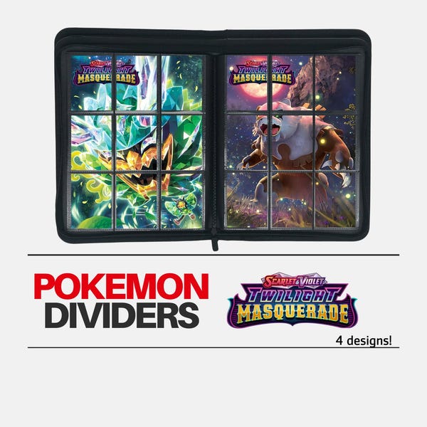 Mascarada Crepuscular | Divisores de Set Pokémon para Carpeta