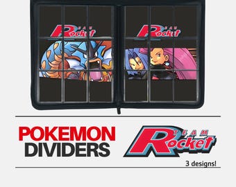 Team Rocket dividers for 9-pocket binder