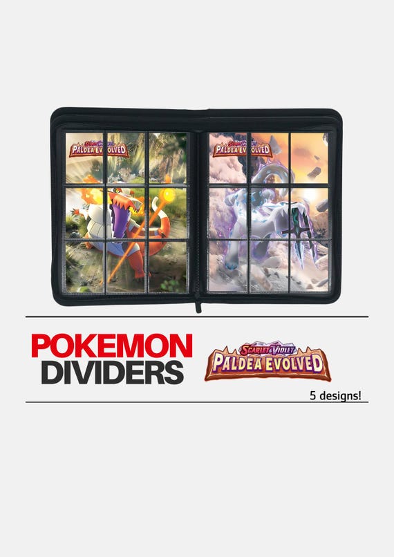 Paldea Evolved | Pokmon Card Divider for Binder - Etsy Paldea Evolved | Pokmon Card Divider for Binder - Etsy