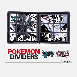 Black Bolt & White Flare | Pokémon Set Dividers for Binder