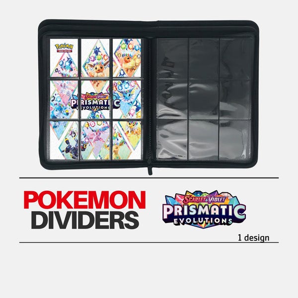 Evoluciones prismáticas | Divisores de Set Pokémon para Carpeta