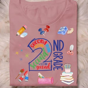Second Grade Cutie PNG SVG: Back to School Shirt Graphic (Digital Download