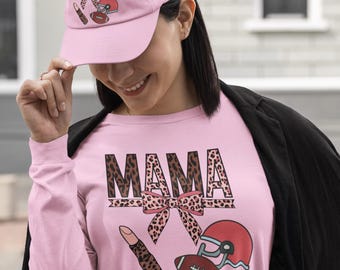Game Day Mom with Football PNG & SVG | Sports Mama Digital Design