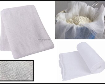 Cheese Cloth Food Straining Butter Muslin Gauze Cooking Draining Cotton Fabric