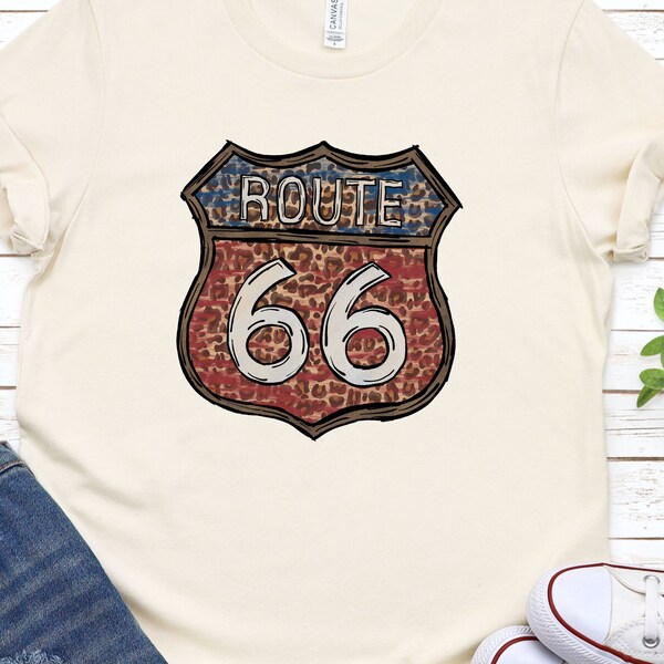 Route 66 Shirt, Western Graphic T Shirt, Desert Motel Shirt, Retro Look, Comfort Colors White, Size up Oversize TShirt, Boho Shirt