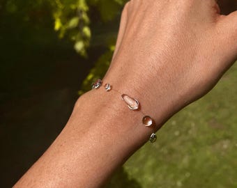 Dainty Raindrops Bracelet, Raindrop Jewellery, Beach Jewellery