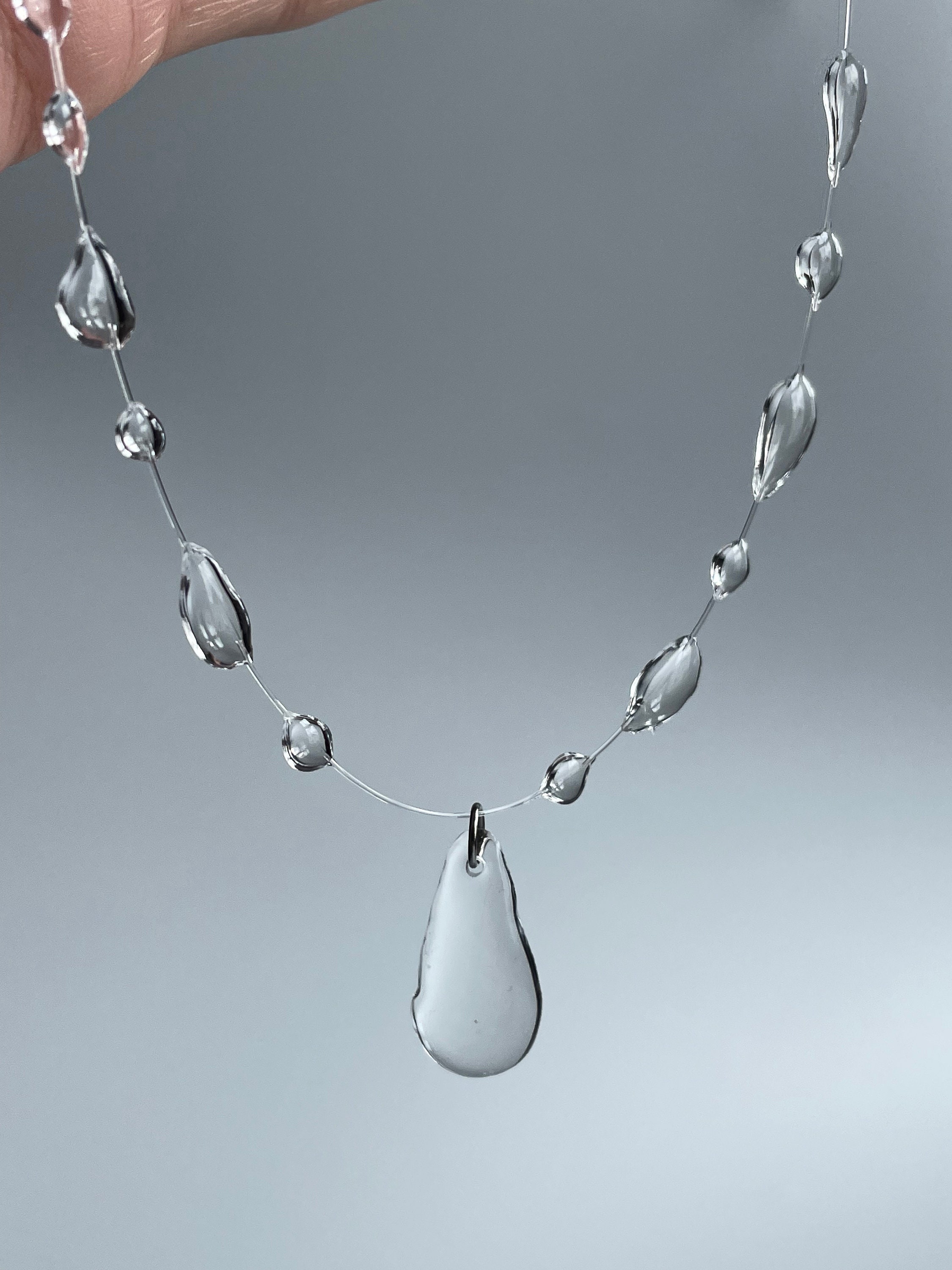 Handmade Resin Raindrop Necklace, Raindrop Chocker, Grunge Jewellery, Victorian Style - Etsy Handmade Resin Raindrop Necklace, Raindrop Chocker, Grunge Jewellery, Victorian Style - Etsy