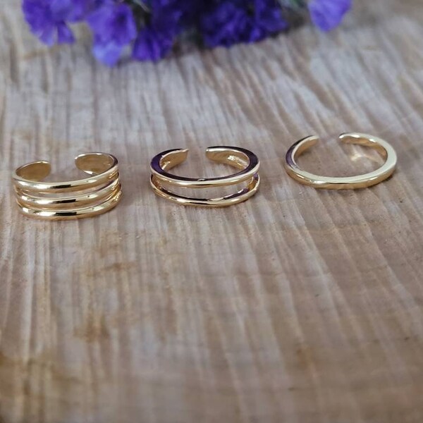 Double Toe Rings - Etsy