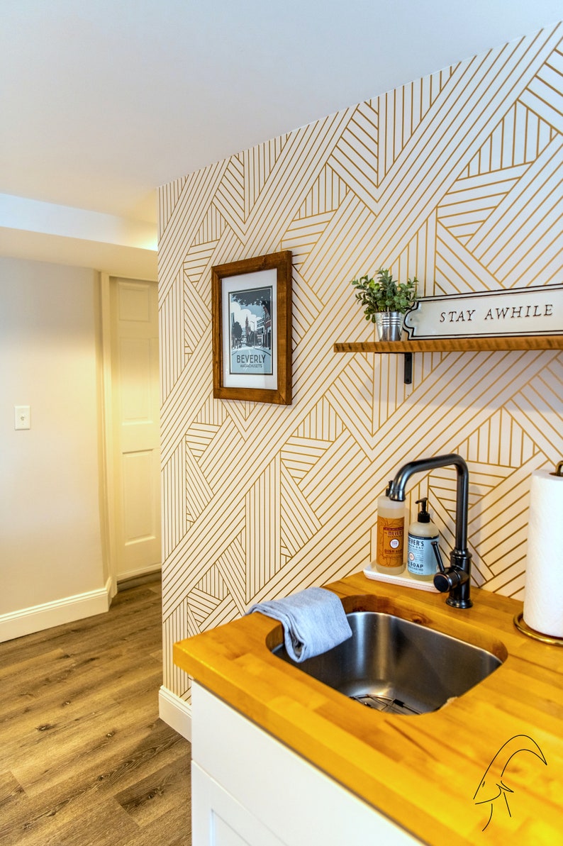 Butcher Block Countertop Wooden Chopping Countertop Hickory Etsy