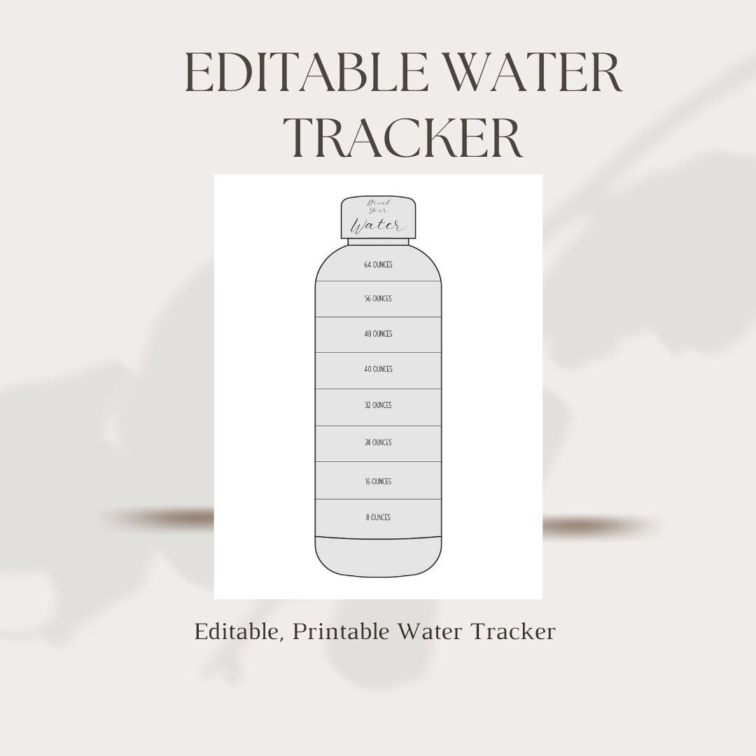 Daily Water Intake Tracker Bottle