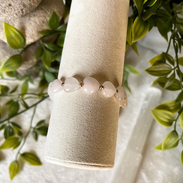 Heart Shaped Crystal Rose Quartz Etsy