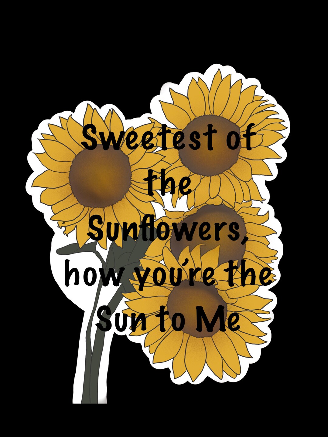 Zach Bryan Sweetest of the Sunflower Sun to Me Sticker Etsy