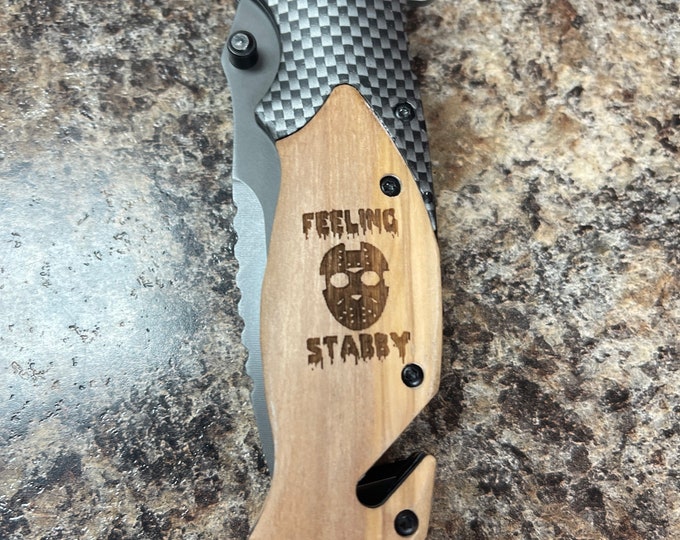 Laser Engraved Multi Tool Pocket Knife Horror Themed Villain Etsy