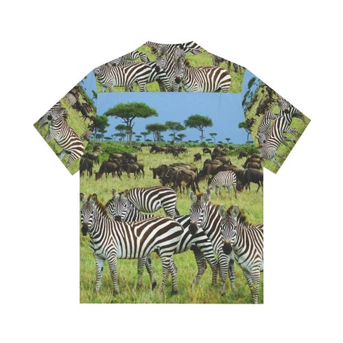 Le PleaSur' Safari Collection - shops African Zebra Shirt