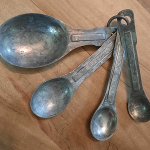 Measuring Spoons Vintage Aluminum 1950s