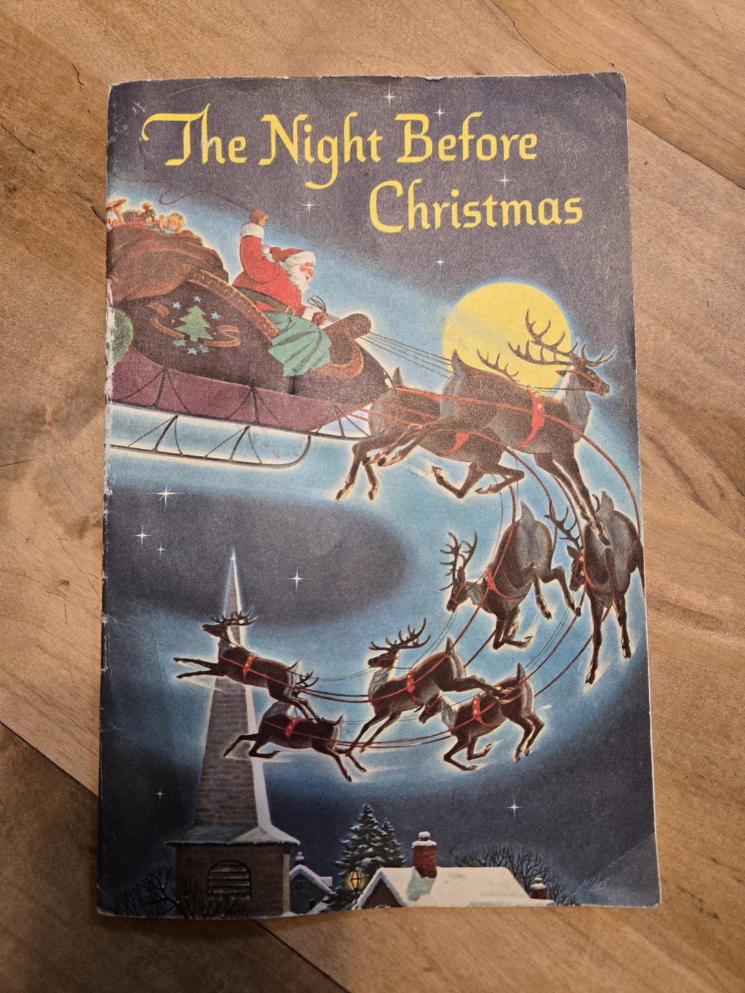 The Night Before Christmas Clement C Moore Vintage Paper Booklet ...