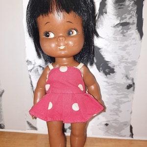 Native Polynesian Indian Doll, Jointed Limbs, Original Clothing 1960s