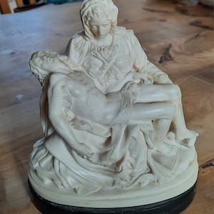 PIETA Michaelangelo Vintage 1960s Vatican Italy Museum Grade Sculpture Old Master Fine Art SALE Was 82 Now 75