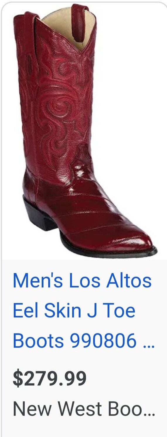 La Sierra Y Carreta Traditional Cowboy Western Boots Wine  display picture 3