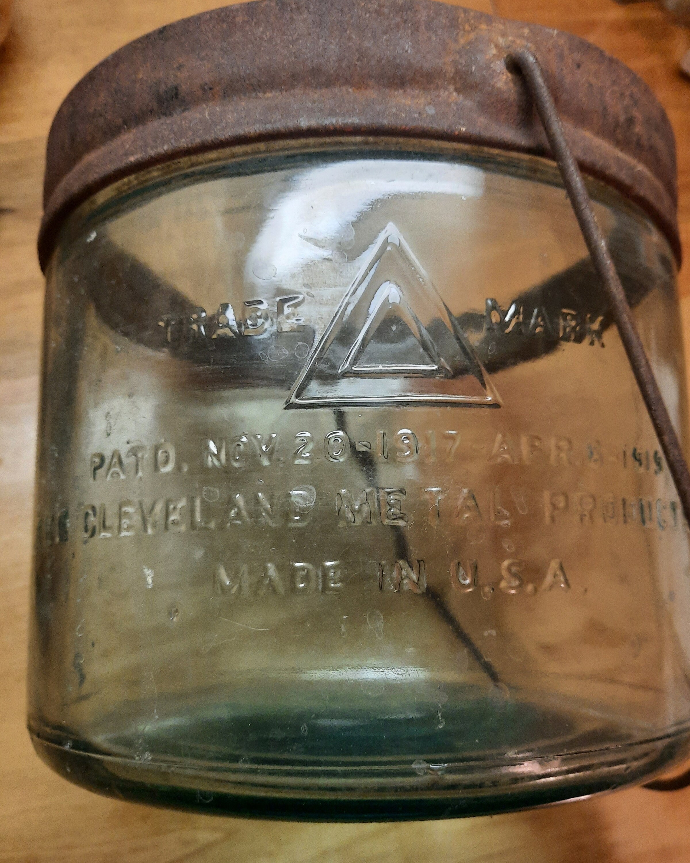 Antique Blue Glass Gallon Kerosene Jug Cleveland Metal Works Etsy