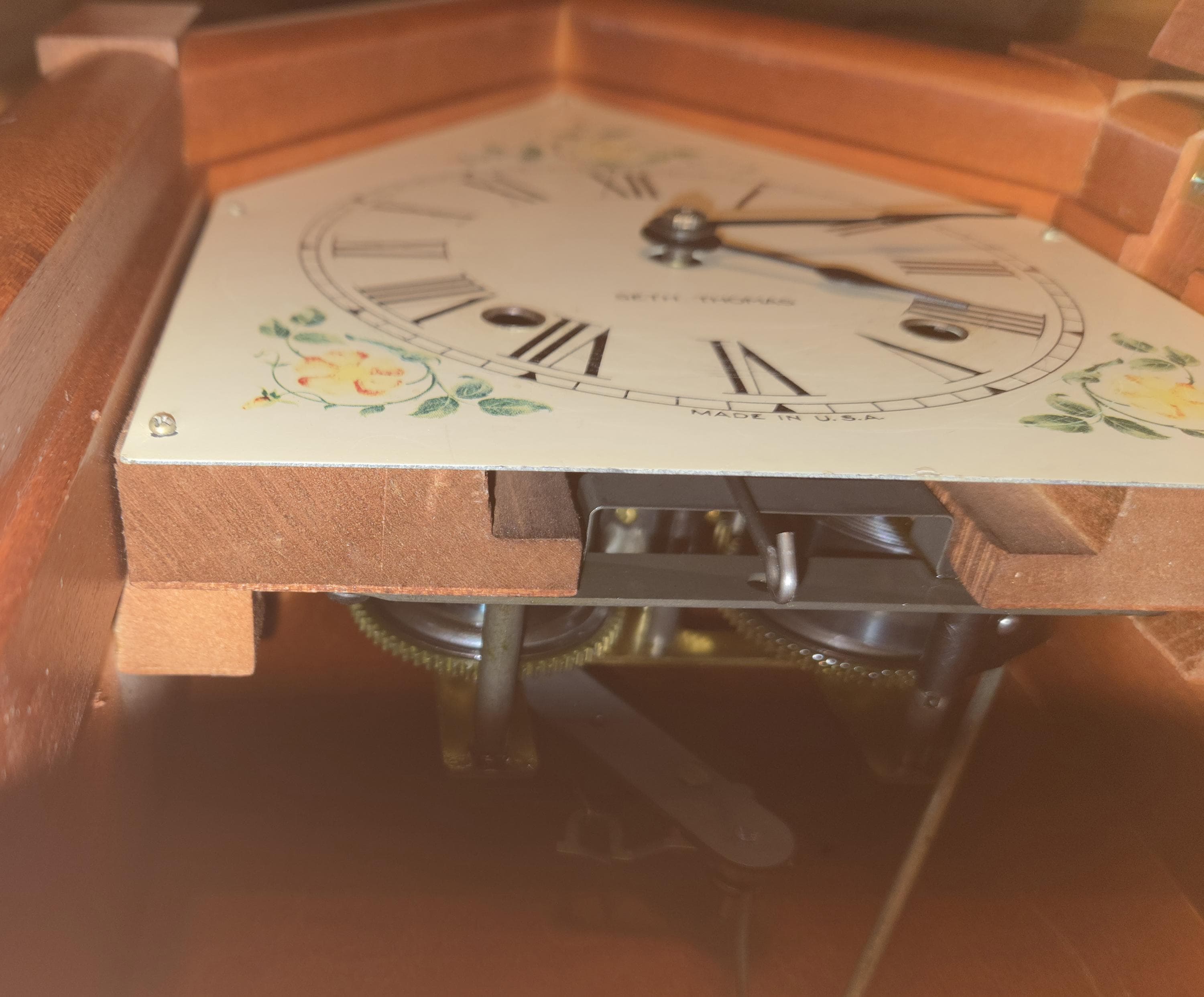 Vintage Seth Thomas Mantle Clock Cathedral Sharon 8 Day Classic