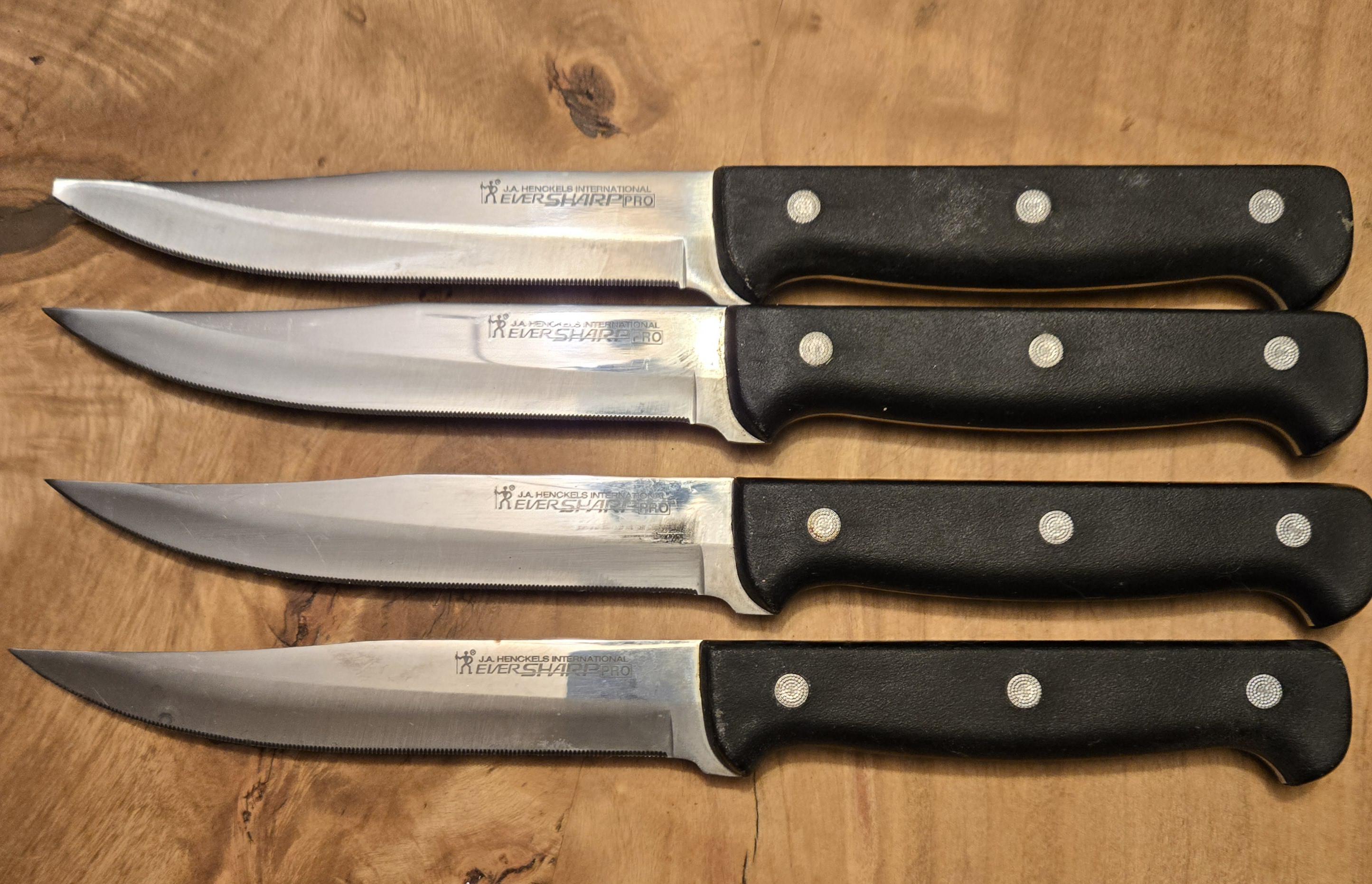 J.A. Henkles International Pro Eversharp 9" Knives Set of 4 ASALE Was 45  Now 42
