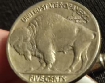 Buffalo Head Nickel Cufflinks 1936 Wedding Anniversary Gift Coin Collector Gift Father's Day Birthday US Mint