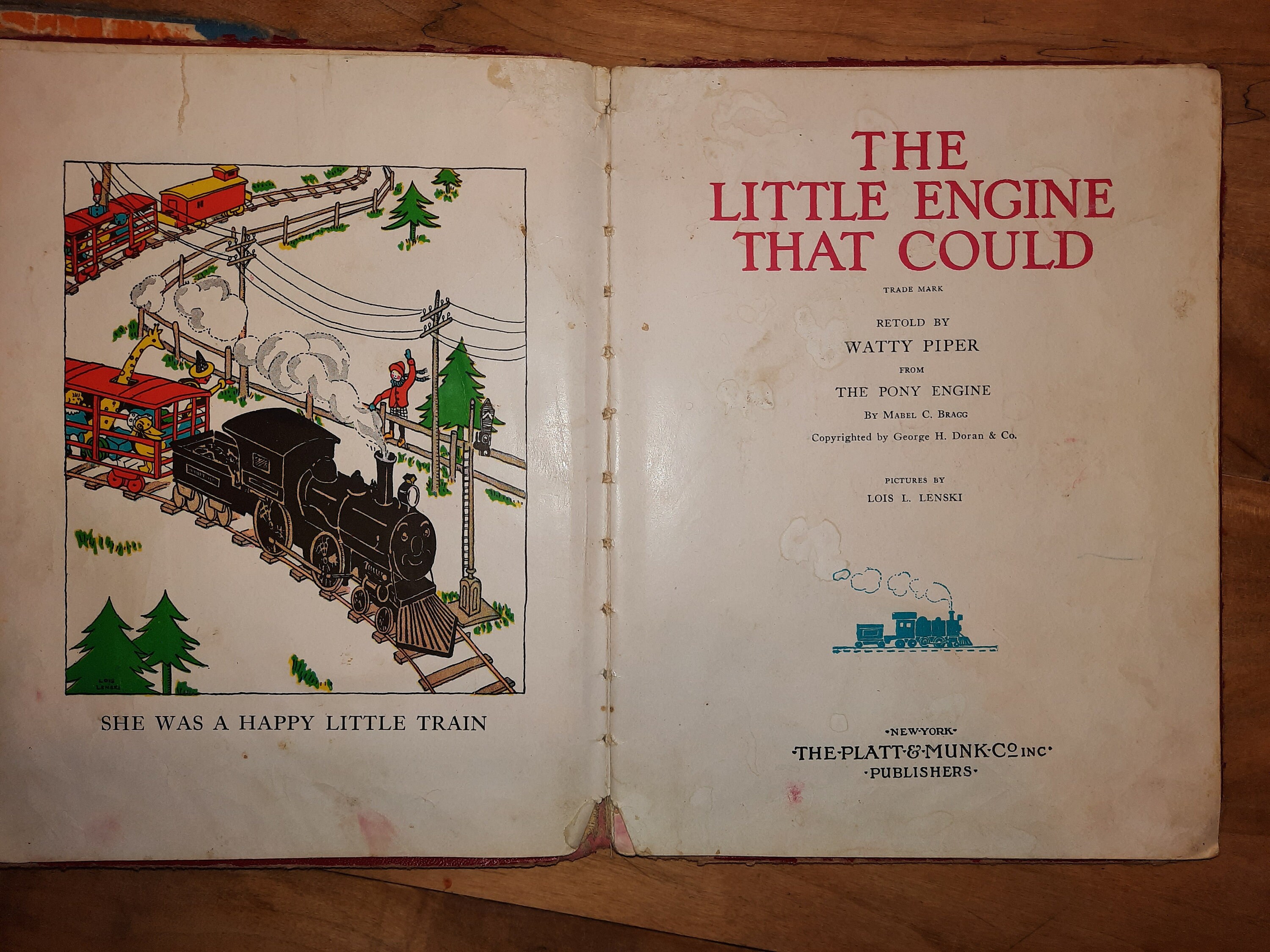 The Little Engine That Could Book C 1930 Illustrated by Watty Piper