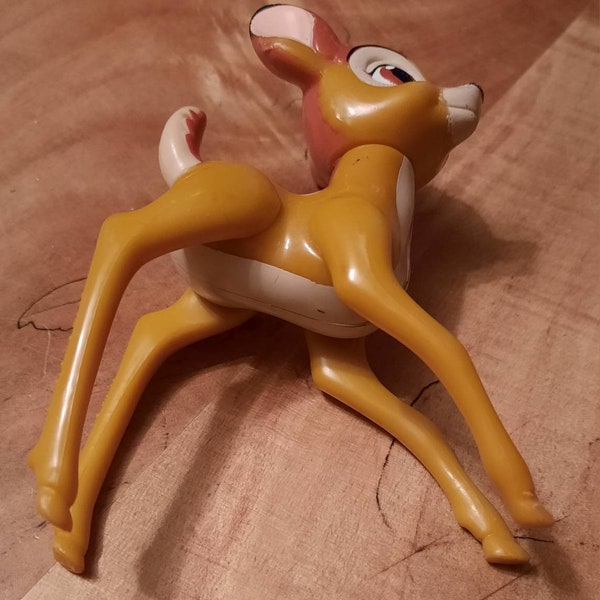 Bambi Disney Figurine Articulated Plastic Vintage 1970s