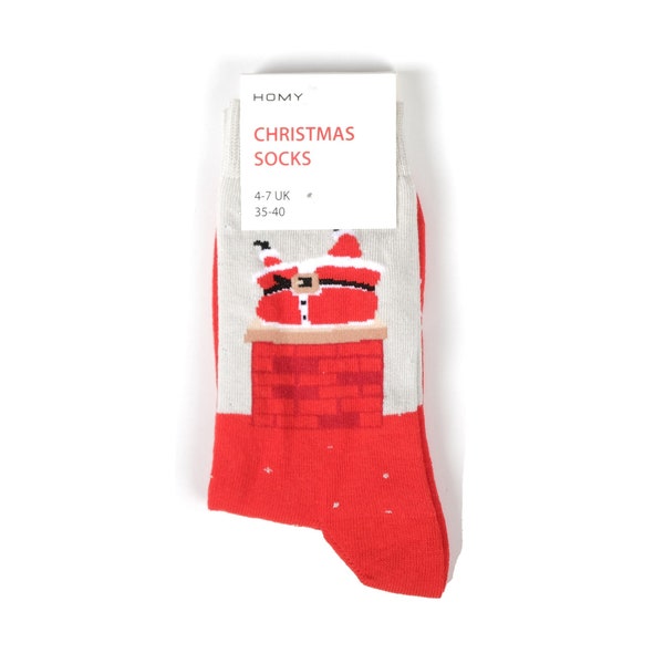 Homy Textiles - Deer Designed Cotton Christmas Socks - Christmas Gifts for Men , size 8-11 Novelty Socks