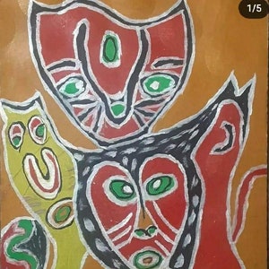 Haitian Abstract Vodou Voodoo Art - Andy Mathieu