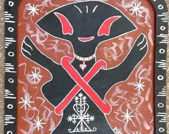 Mamam Brigitte Loa Lwa Vodou Voodoo Abstrakte Kunst- Andy Mathieu