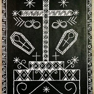Baron Samedi Loa Lwa Vodou Voodoo Veve - Andy Mathieu