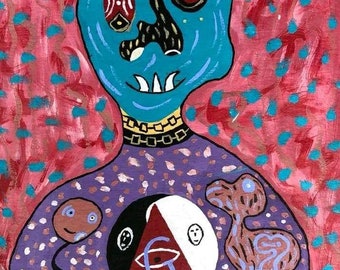 Loa Lwa Abstrakte Vodou Voodoo Volkskunst - Andy Mathieu Künstler