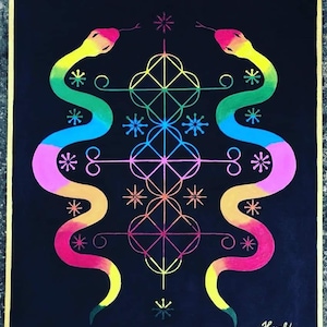 Damballa Veve - Haitian Vodou- Lwa Damballa Wedo - Honald Pierre Paul Artist
