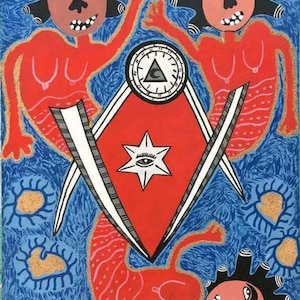 Haitian Vodou Abstract Art - Yvena Pierre Artist
