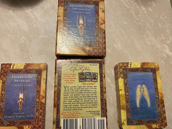 rare oracle cards Rare Vintage 1999 Healing With the Angels Oracle Cards by Doreen Virtue