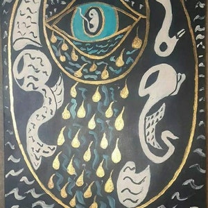 Haitian Abstract Vodou Voodoo Art - Andy Mathieu