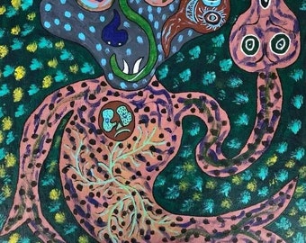 Lwa Loa Vodou Voodoo Abstrakte Kunst - Andy Mathieu Künstler